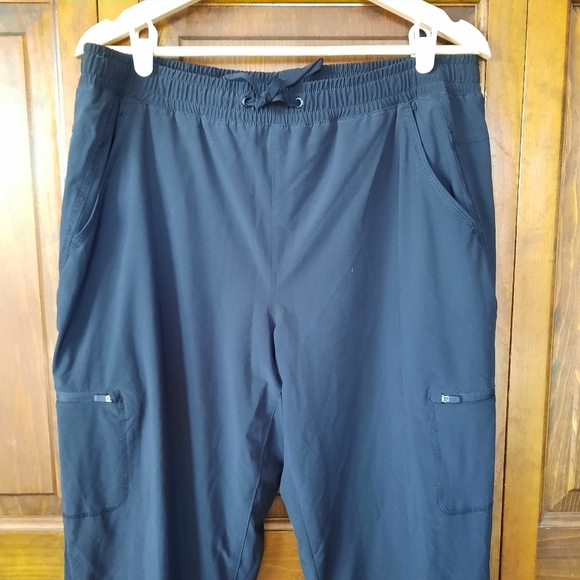 Eddie Bauer Black Pull-on Drawstring Fleece Lined Track Pants With Pockets - Picture 2 of 16